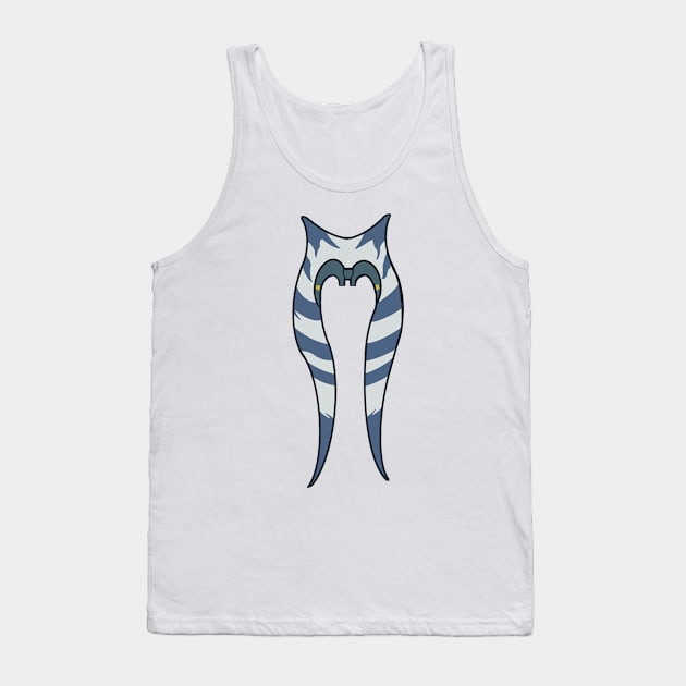 Ahsoka Silhouette Tank Top by Bluesuiter